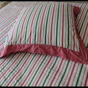 Anthropologie Reversible Quilt w/ Bag